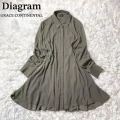 ダイアグラム　グレースコンチネンタル　ワンピース シャツ　Aライン フレア