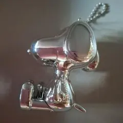 SNOOPY スヌピー メタルキーホルダー シルバー 置物としても♪