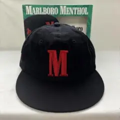デッドストックMARLBORO マルボロ キャップ タバコ ビンテージ 黒 帽子のサムネイル