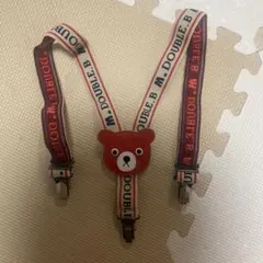 DOUBLE.B 서스펜더 베어 모티프