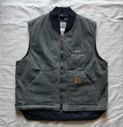 一点物】Carhartt ダックベスト リアルペンキ ビンテージ 山田蓮