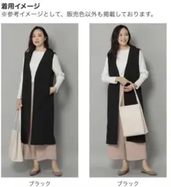 ノアール様専用【未使用、タグつき】Ｅｌｕｒａ エルーラ ロングジレ ブラック　Mのサムネイル