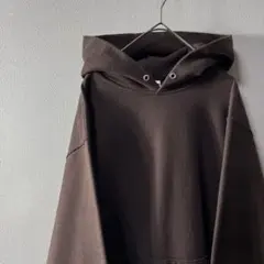 00s JERZEES 無地 plain パーカー ブラウン 古着 M