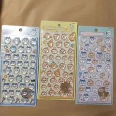 3枚ボンボンドロップシール　ボンドロ　ハチワレ　うさぎ　ウサギ　ちいかわ　正規品