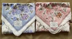 LAURA ASHLEY 花柄ハンカチ 2枚セット