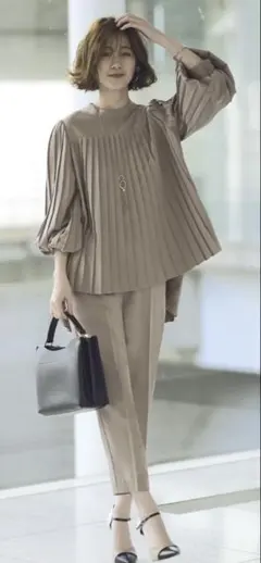 RUIRUE BOUTIQUE プリーツセットアップ L