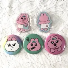 おぱんちゅ マグネット2点、缶バッチ3点 合計5まとめ