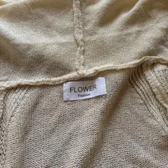 最終おね下げです。FLOWER フード付き長袖ニットセーターのサムネイル
