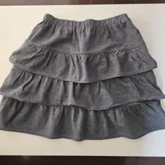 ファミリア f dash フリル付きスカート 140cm グレー