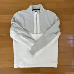 UNDER ARMOUR ゴルフ ハーフジップLG グレー/ホワイト