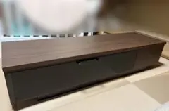 ヤマダ電機 テレビ台150 ローボード 木目ダークブラウン | Mercari