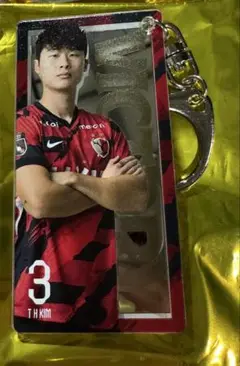 鹿島アントラーズ　勝利時限定　ミラーアクリルキーホルダー　キムテヒョン　3