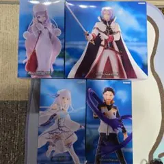 リゼロ　GIGO限定　フィギュア　エミリア　スバル　ユリウス　アナスタシア　4体 GiGO限定 リゼロフィギュア 4体セット - メルカリ