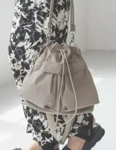 撥水軽量2wayバッグ ショルダーバッグ グレー