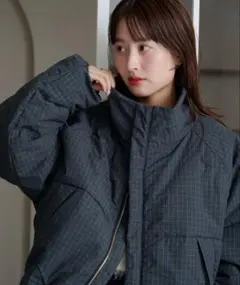 【完売品】Sサイズ チェック中綿リバーシブルアウター Kastane