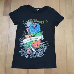 Ed Hardy ローズハートプリントTシャツ ドラゴン 平成ギャル y2k Ed Hardy ローズハートプリントTシャツ ドラゴン 平成ギャル y2k