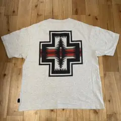 Pendleton 幾何学模様 Tシャツ グレー L
