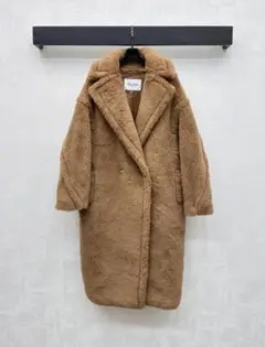 ★美品★マックスマーラ★毛皮コート★リアルファーコート★アルパカ★42★大きめ マックスマーラ❤️豪華 ファー❤️ダウン コート❤️大きい