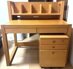 【神奈川県引き取り限定】KOIZUMI 小泉　ウッディ　学習机デスクセット