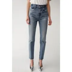 MOUSSY ハイウエストデニムパンツ ブルー