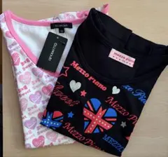 メゾピアノとワールド　タンクトップ　　　　ノースリーブ　2枚セット　150cm