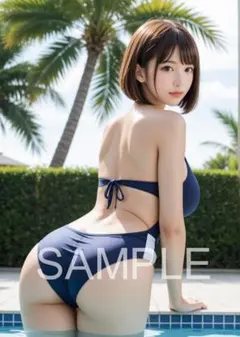AI 美女 グラビア 可愛い 美人 A4ポスター 綺麗なお姉さん c120212