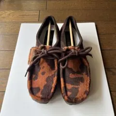 Clarks Originals ワラビー ブラウンカウ／ハラコレザーのサムネイル
