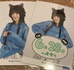 モーニング娘。山﨑愛生「Mei16」A4クリアファイル＋2L写真 2枚セット
