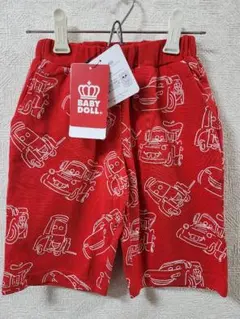 新品　BABY DOLL カーズ柄 ハーフパンツ 110cm