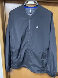 adidas golf ナイロンジャケット HT0005 ブラック L寸