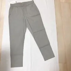 接触冷感 パンツメンズ 9分丈 夏 スキニーパンツ テーパードパンツ グレー　S