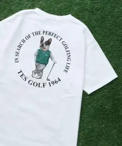 TES GOLF Tシャツ フレンチブルドッグ ラッピング袋つきのサムネイル