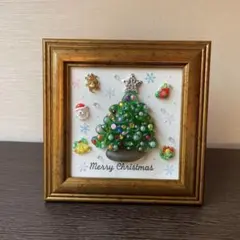 シーグラスアート　クリスマスツリー③