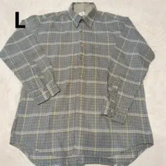 ♡長袖シャツチェックシャツメンズレディースLサイズ秋冬素材