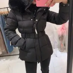 今季 新作 冬 ダウン おしゃれ 可愛い スタイル良い きれいめ 黒 2