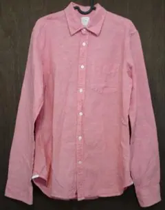 GAP メンズ コットンリネン混合シャツ