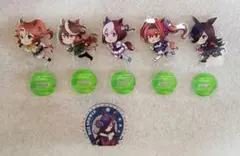 ウマ娘　アクリルスタンド５個とクリップ１個と未開封１個
