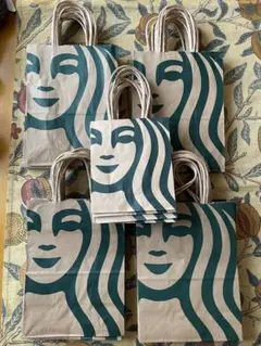 スターバックスコーヒーの紙袋(ショッパー標準）40枚　スモール5枚