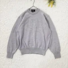 希少✨90s トラサルディスポーツ　長袖ニット　L紫　オールド　ヴィンテージのサムネイル