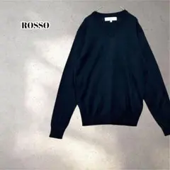 アーバンリサーチ　ウォッシャブルVネックニット ブラック　セーター　5255