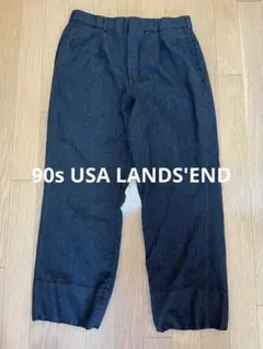 90s USA vintage LANDS'END スラックス