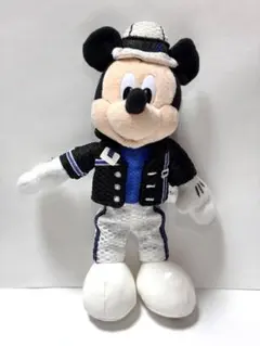 クラブマウスビート　ぬいぐるみバッジ　ミッキー　黒ジャケ