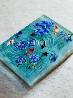 ハンドメイド　レジンお箸置き　金魚・あじさい レジン 箸置き 3点セット 金魚 紫陽花m5 - メルカリ