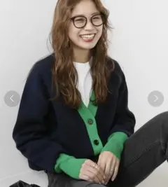 【JOURNAL STANDARD relume】カーディガン　バイカラー