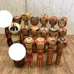 伝統工芸　昭和レトロ　こけし　大小　25体 伝統工芸 昭和レトロ こけし 大小 25体 伝統工芸 昭和レトロ こけし