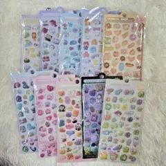 【海外製品】ボンボンドロップ風シール ぷくぷくシール 10枚セット