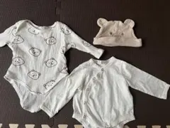 赤ちゃん　ロンパース　帽子　セット　60センチ