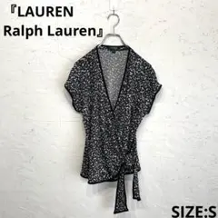 【LAUREN Ralph Lauren】花柄カシュクールカットソー　半袖　Sのサムネイル