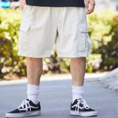 FREAK'S STORE スウェット カーゴショーツ ライトグレー M バギーのサムネイル