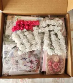 大容量！！中古未使用多数コラージュ素材まとめ売り　マステ　ステッカー